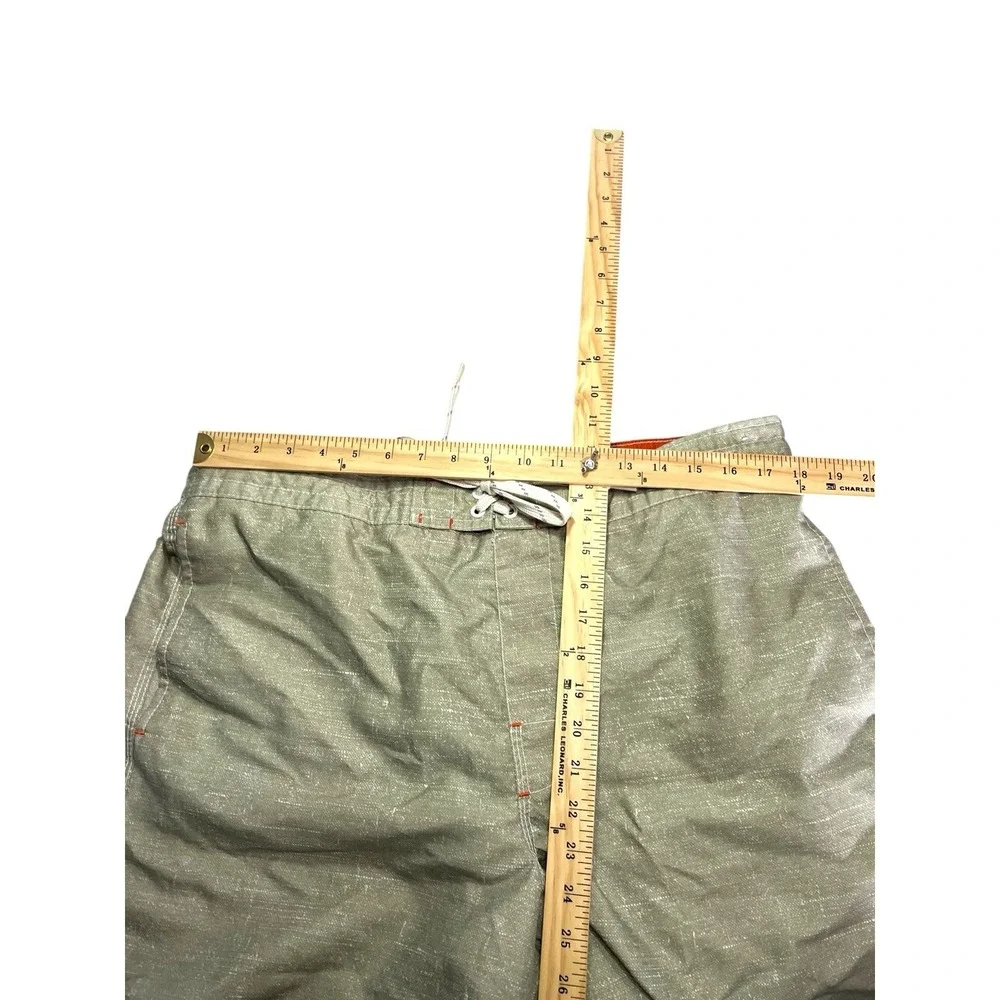 Caribbean Joe Island Supply Swim Trunks Adult XL Mesh‎ Lined Solid Print Green